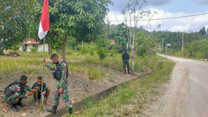 Saat Bendera Merah Putih Berkibar di Pelosok Kabupaten Keerom Papua