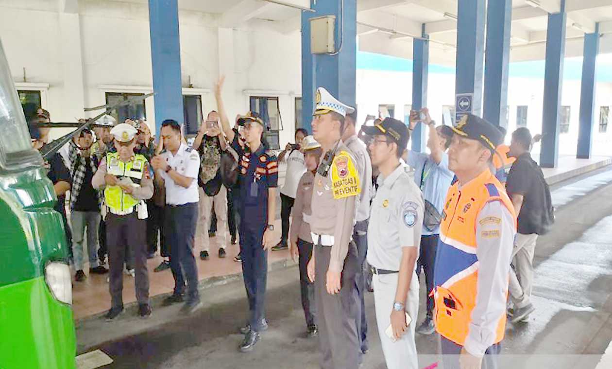 Sambut Mudik Lebaran, Polresta Surakarta-BPTD Inspeksi Keselamatan di Terminal Bus Tirtonadi