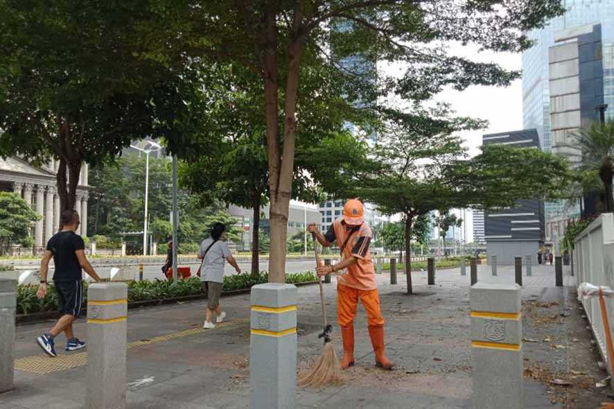 Sampah Plastik Banyak Berkurang di HBKB Sudirman-Thamrin