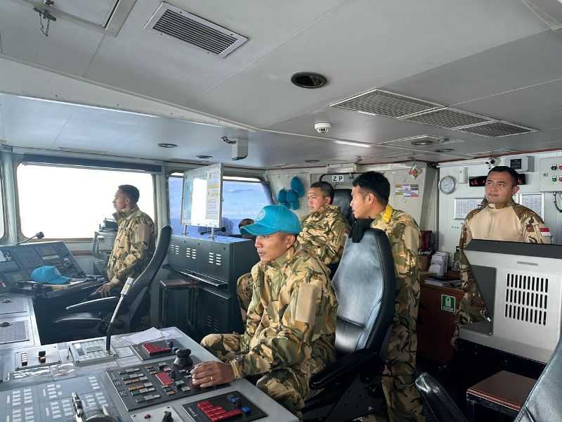 Satgas MTF TNI Konga XXVIII-O UNIFIL Laksanakan Advance Maneuvering Exercise di Laut Mediterania