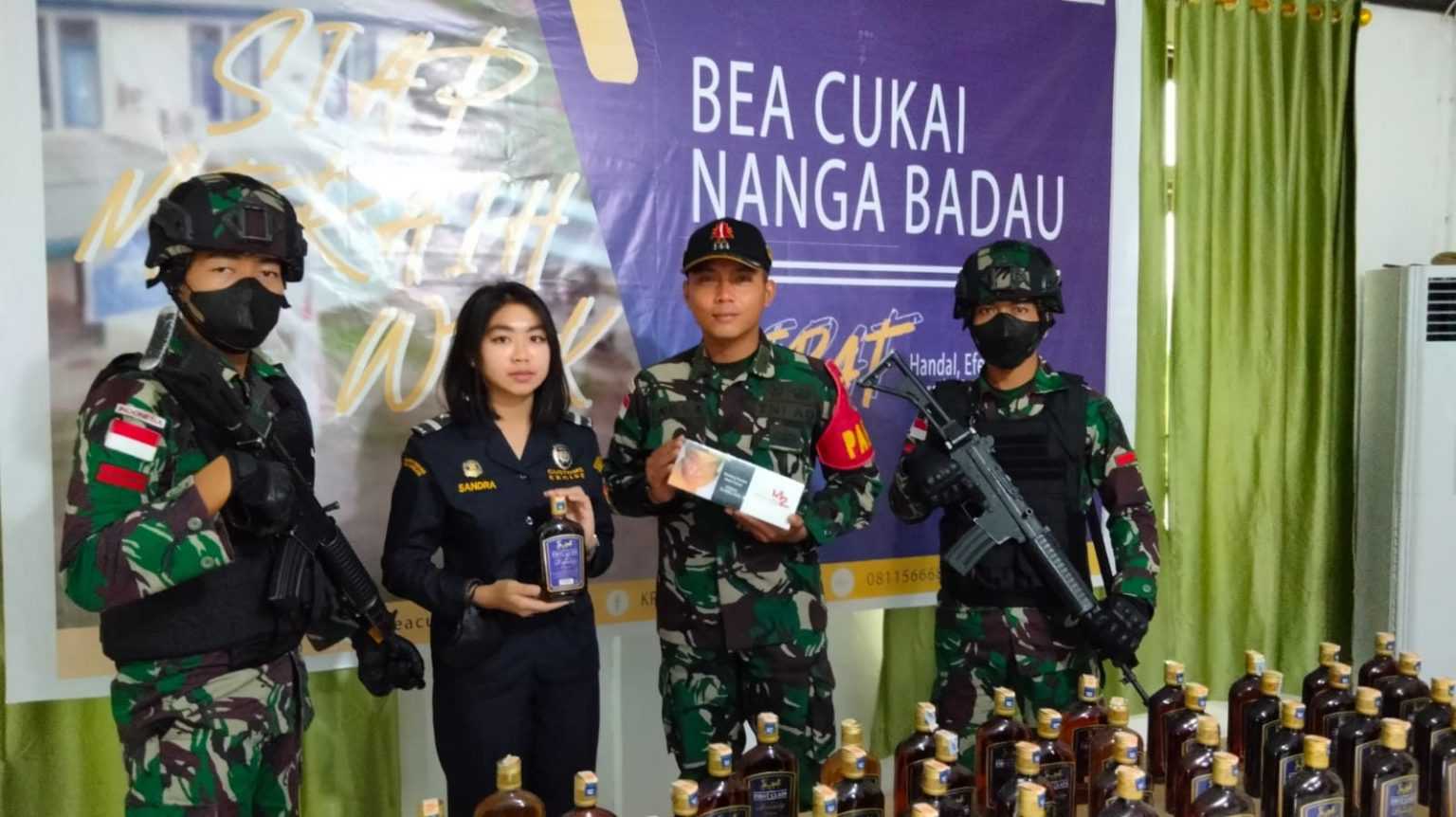 Satgas Perbatasan RI-Malaysia Sukses Gagalkan Penyelundupan 2 Kardus Rokok Ilegal