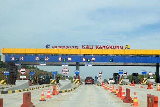 Satu Arah di Gerbang Tol Kalikangkung Diperpanjang