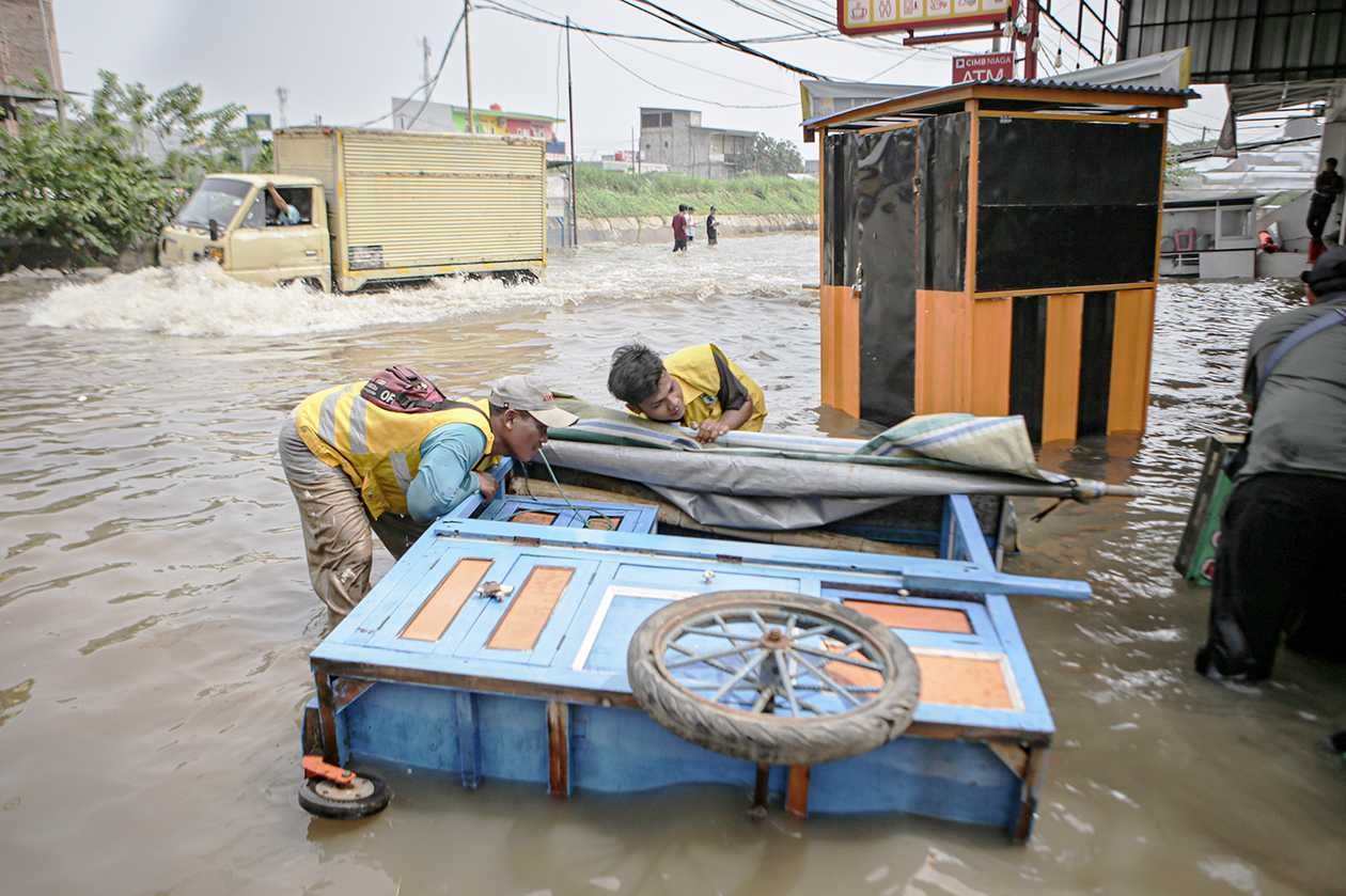 Sejumlah Permukiman  Kota Tangerang Terendam Banjir
