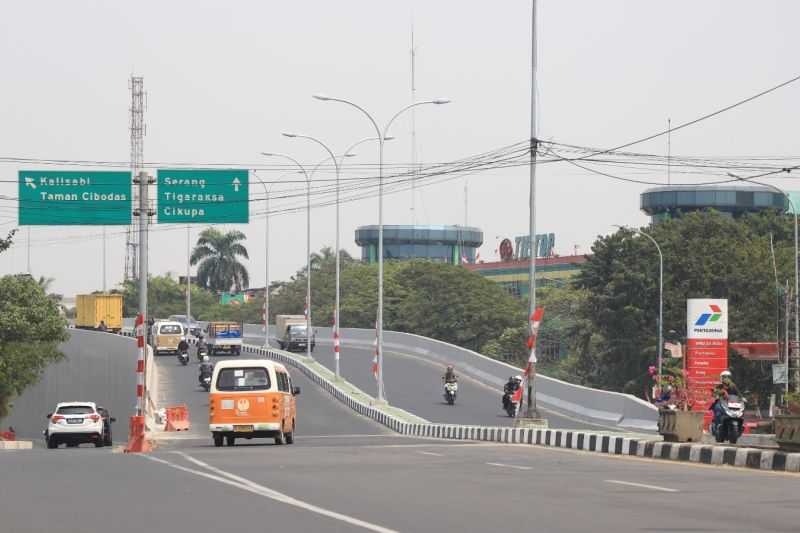 Selesai Direnovasi Jalan Layang Taman Cibodas Diuji Coba Pemkot Tangerang