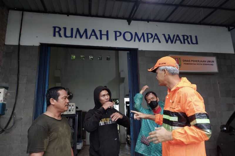 Semarang Banjir, Ganjar Cek Sejumlah Titik Lokasi, Minta Warga Tetap Waspada
