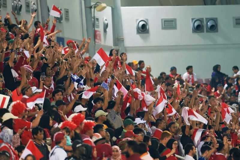 Semoga Bisa Cetak Sejarah Baru, Suporter RI di Qatar Semakin Antusias Dukung Timnas U-23 di Piala Asia