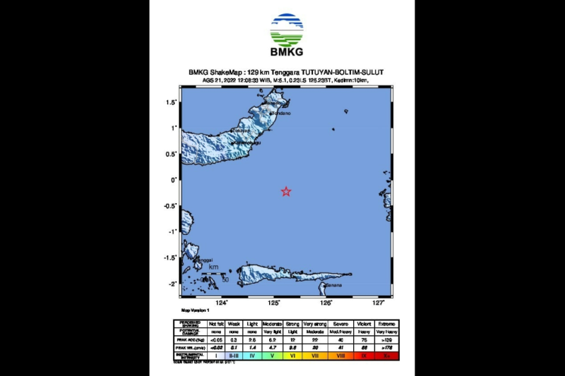 Semoga Tidak Ada Korban, BMKG: Gempa M 5,1 Sulut Akibat Deformasi Lempeng Laut Maluku
