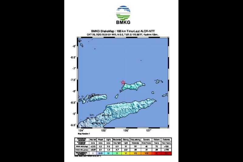 Semoga Tidak Banyak Jatuh Korban, BMKG: Gempa M5,5 Guncang Barat Laut Wetar Utara Dipicu Wetar Thrust