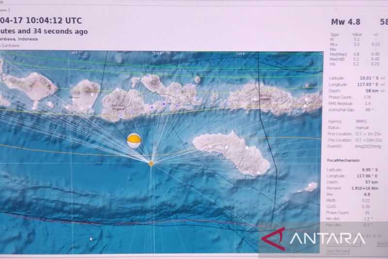 Semoga Tidak Banyak Jatuh Korban, Gempa Bumi Magnitudo 5,3 Guncang Bima NTB