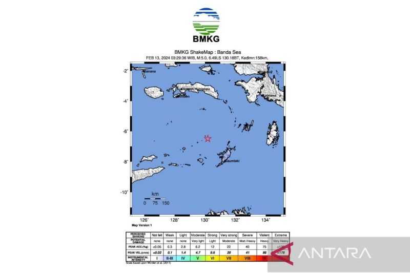 Semoga Tidak Banyak Korban, BMKG: Gempa Tektonik Magnitudo 5,3 Guncang Maluku