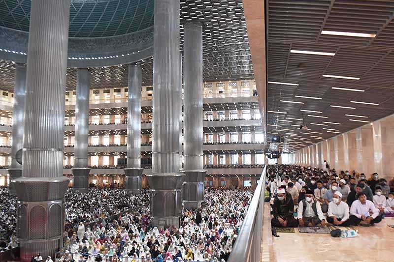 Shalat Idul Adha di Masjid Istiqlal