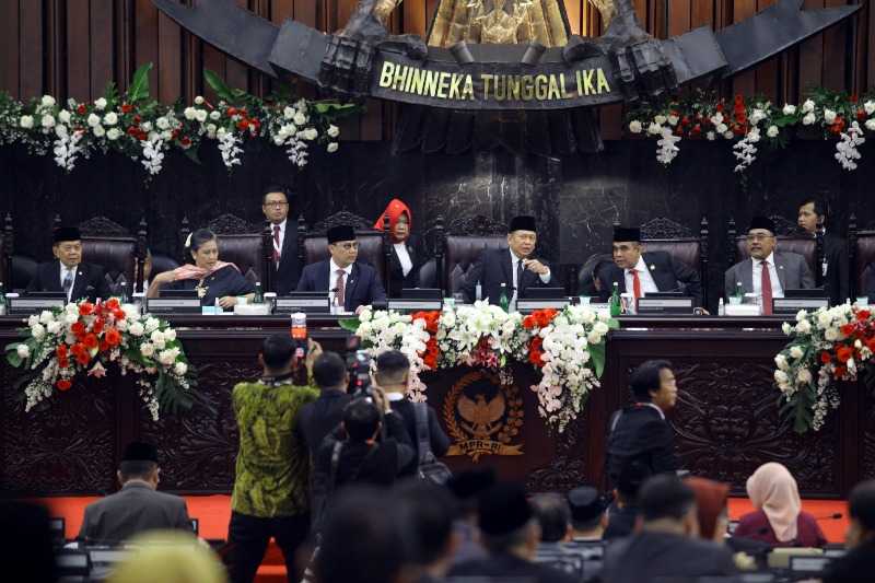 Sidang Paripurna Akhir Masa Jabatan MPR 2019-2024 Sahkan Peraturan MPR tentang Perubahan Tata Tertib dan Keputusan MPR soal Rekomendasi MPR Masa Jabatan 2019-2024