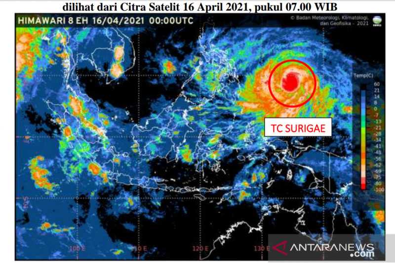 Siklon Tropis Surigae Tak Berpengaruh terhadap Cuaca di Jabodetabek