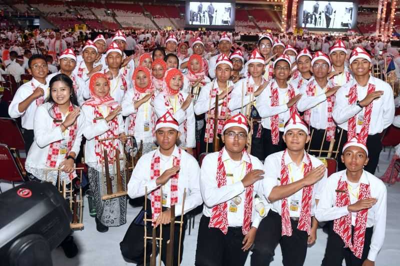 SMA Pradita Dirgantara Boyolali Turut Pecahkan Rekor Dunia Angklung