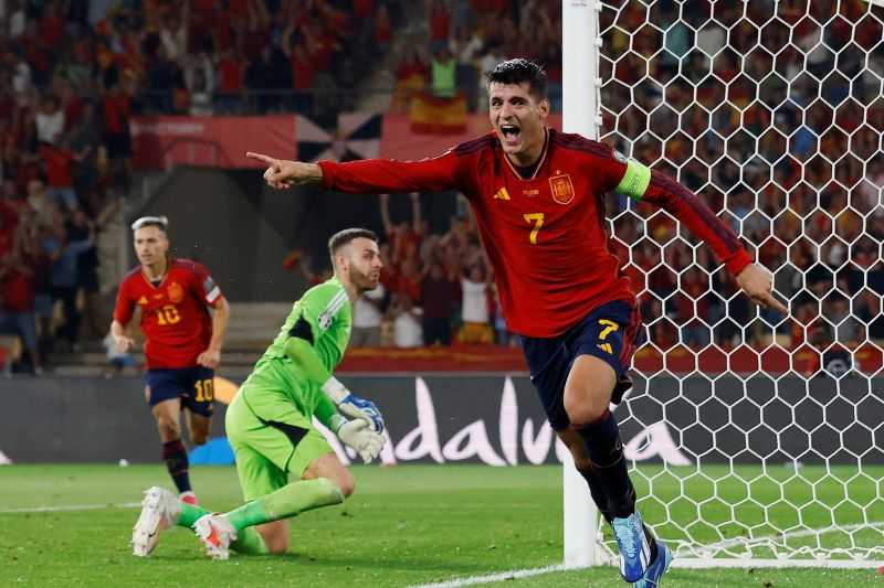 Spanyol Tunaikan Dendam Kalahkan Skotlandia 2-0