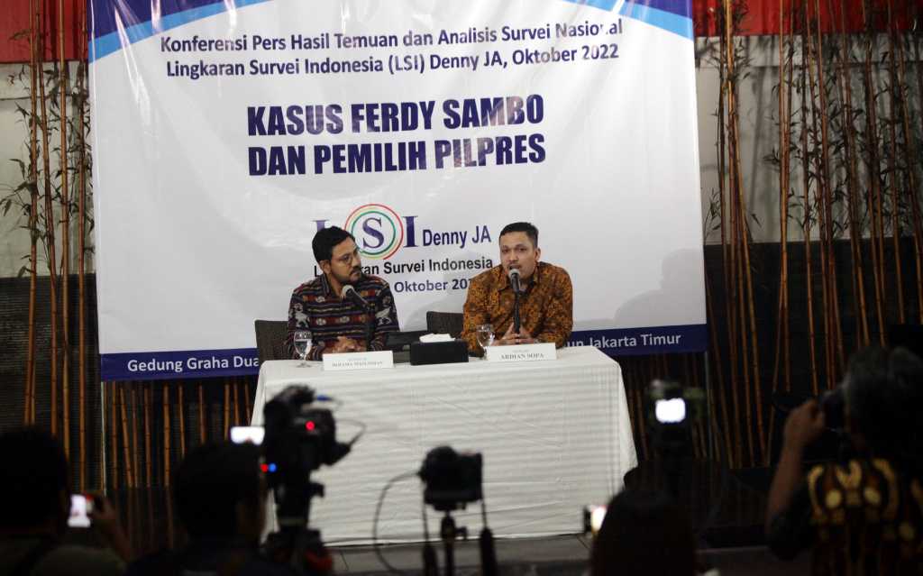 Survei 'Kasus Ferdy Sambo dan Pemilih Pilpres' 2