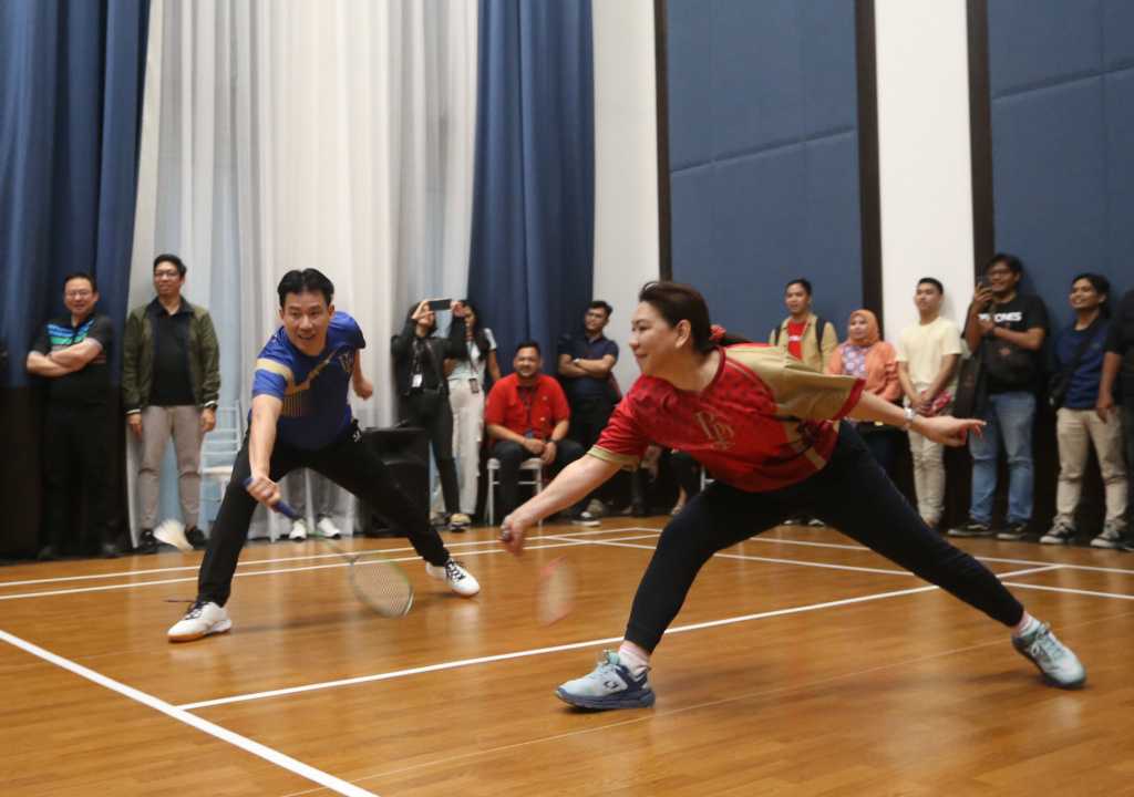 Susi Susanti dan Alan Budikusuma Jajal Badminton Court Bukit Podomoro Jakarta 1