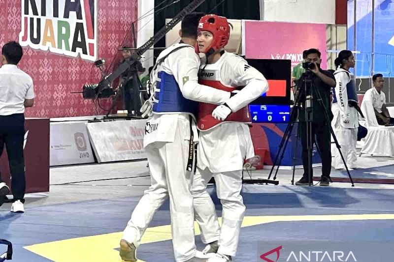 Taekwondo - Bali Melaju ke Final Usai Tumbangkan Riau -87 kg Putera