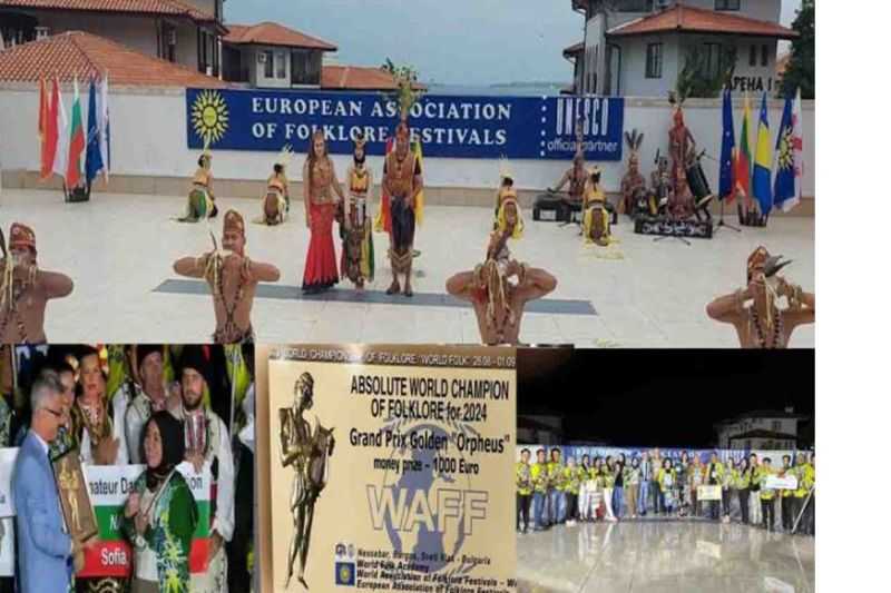 Tarian Budaya Barito Selatan Raih Juara di Bulgaria