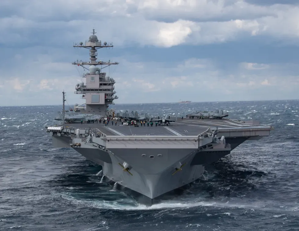 Tensi Memanas! Tidak Main-main, Akhirnya Kapal Perarng Termahal Dunia USS Gerald R. Ford Milik Amerika Siap Bertempur