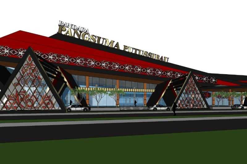 Terminal Bandara Pangsuma Dibangun dengan Nuansa Kearifan Lokal