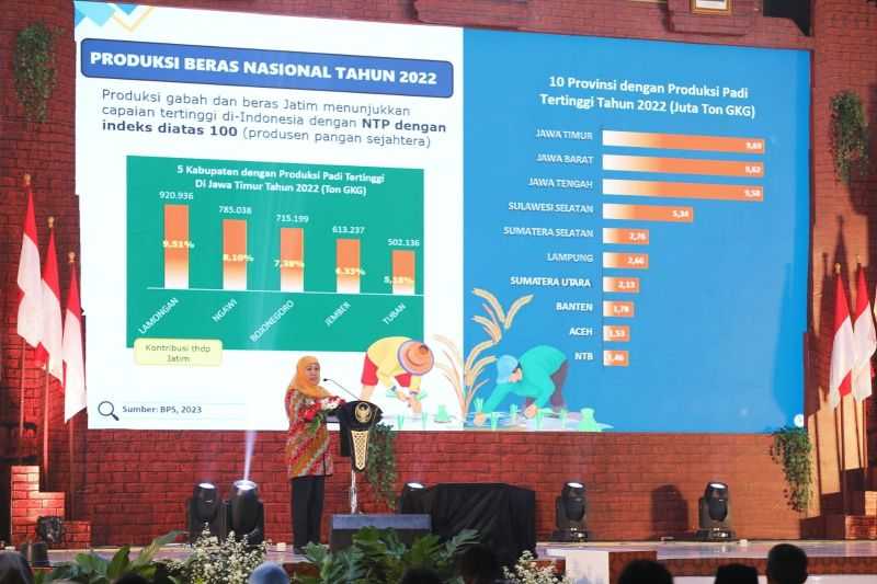 Terobosan Cerdas, Khofifah Paparkan Upaya Strategis Tingkatkan Produktivitas Pertanian