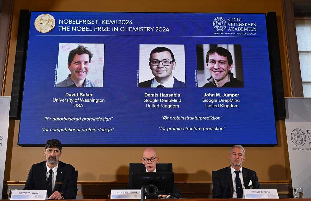 Tiga Ilmuwan Raih Nobel Kimia 2024 atas Karya Desain dan Prediksi Struktur Protein