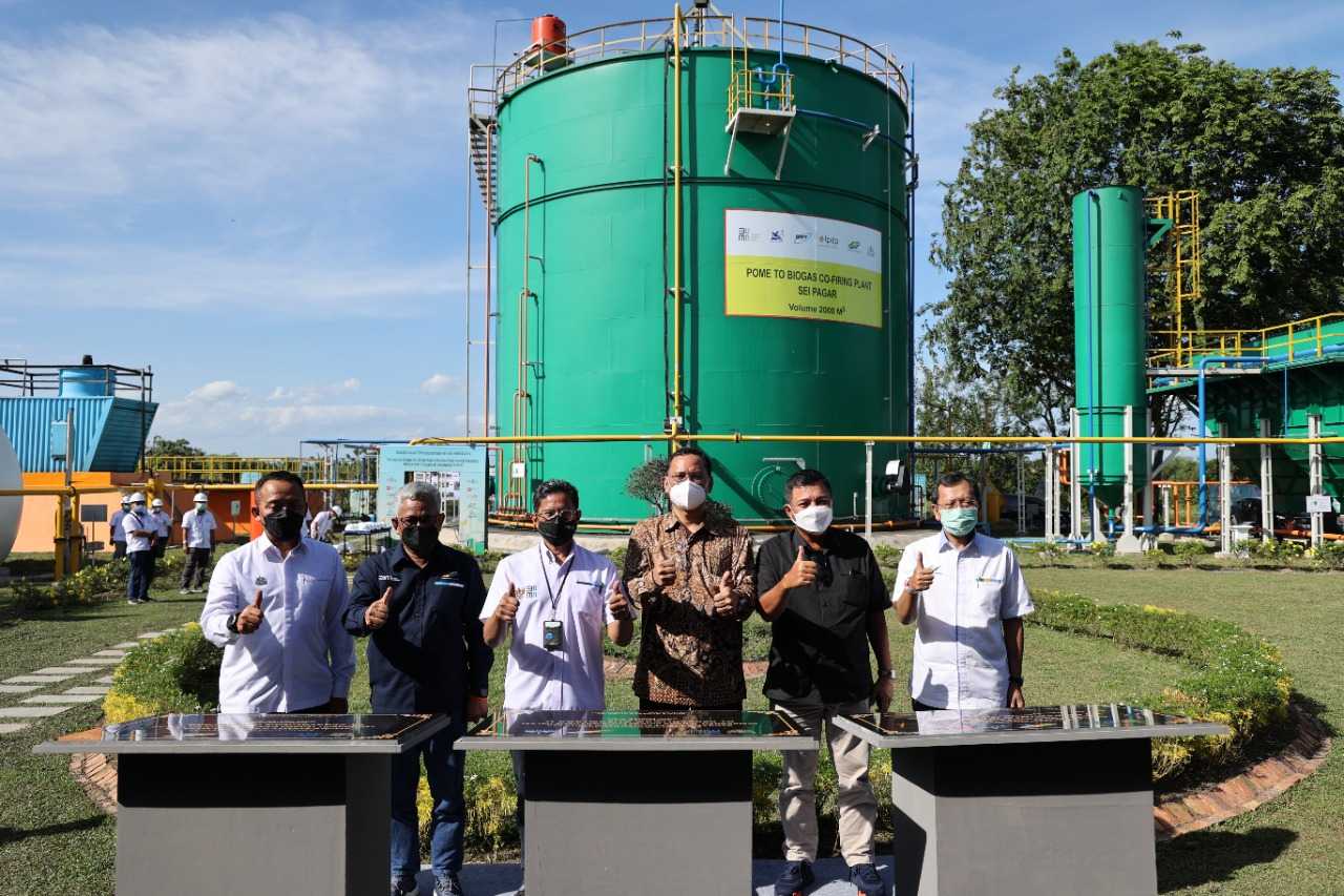 Tiga Pembangkit Biogas Milik PTPN V Diresmikan