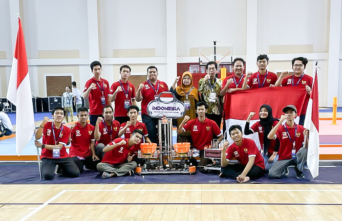 Tim Mahasiswa Indonesia Berpartisipasi di Kompetisi Robot Asia-Pasifik 2023 ABU Robocon di Kamboja