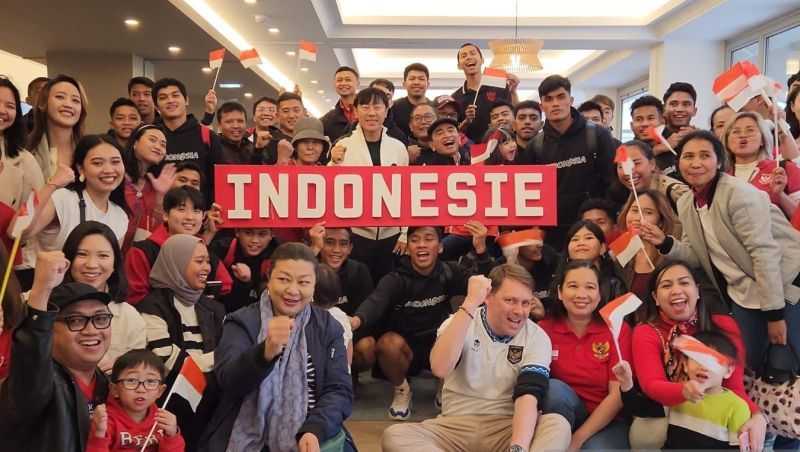 Timnas Indonesia U-23 Tiba di Paris untuk Laga Playoff Kontra Guinea