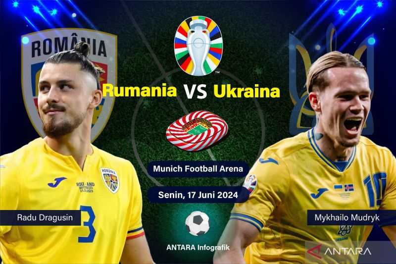 Timnas Rumania Raih Kemenangan 3-0 Atas Ukraina di Pembukaan Grup E Piala Eropa
