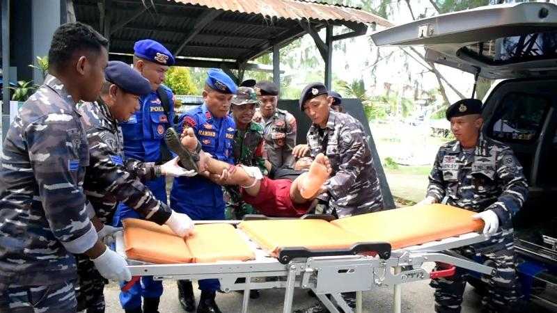 Tingkatkan Kesiapsiagaan Ancaman Bencana, TNI AL Gelar Latihan Penanggulangan Bencana Alam