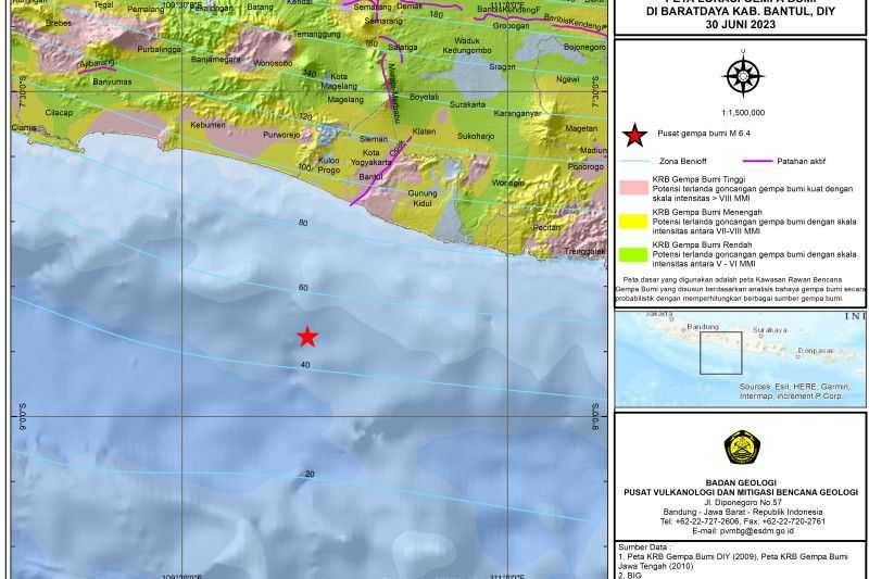 Tingkatkan Kewaspadaan, BMKG Sebut Gempa Bantul  Jadi Alarm Pengingat Zona Subduksi Masih Aktif