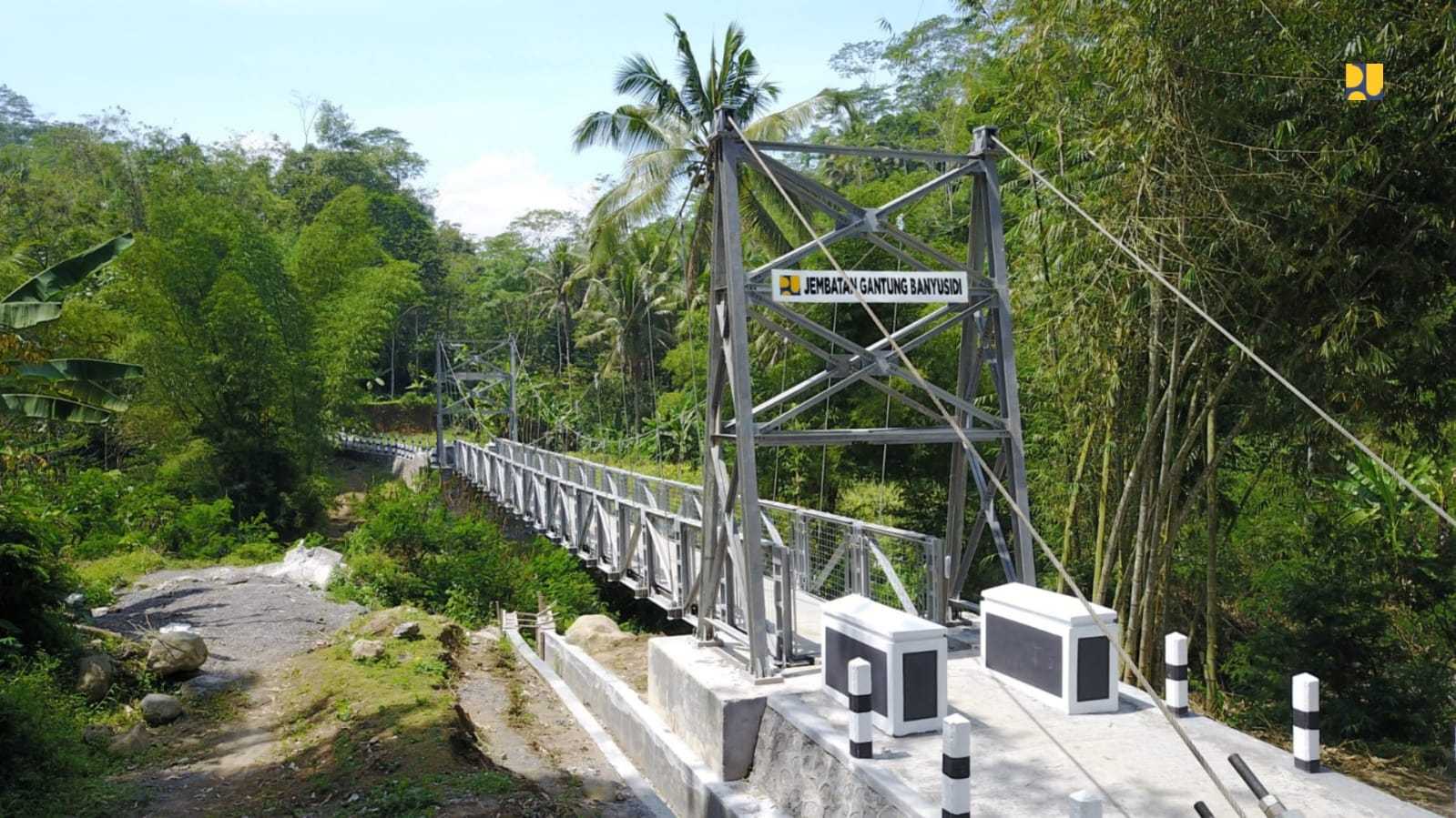 Tingkatkan Konektivitas Pedesaan, Kementerian PUPR Rampungkan Dua Jembatan Gantung di Jawa Tengah