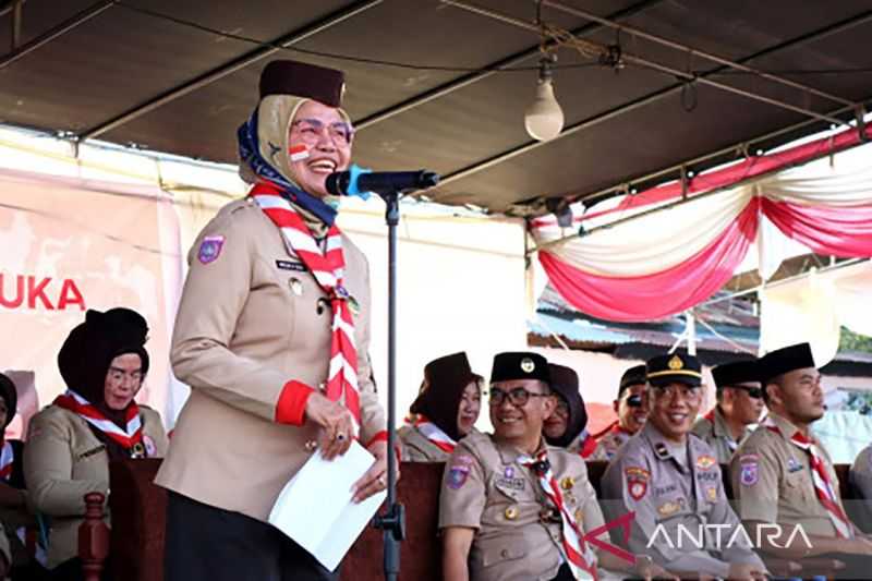 Tingkatkan Kualitas SDM, Wabup Sebut Kemah Pramuka Ajang Melatih Siswa Jadi Kreatif