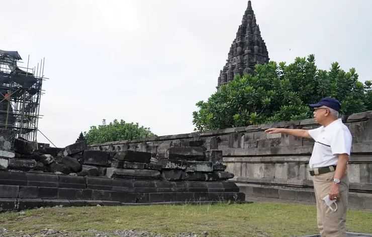 Tinjau Candi Prambanan, Wapres Ma'ruf Amin Apresiasi Pelestarian Cagar Budaya