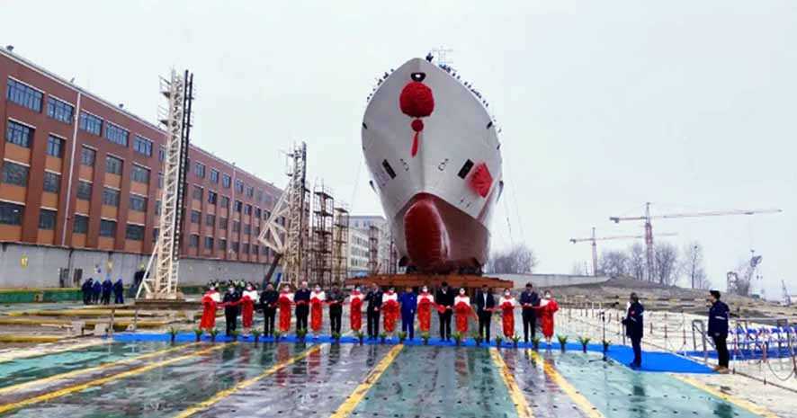 Tiongkok Luncurkan Kapal Penjaga Pantai Terbesar
