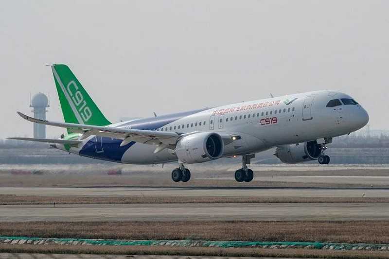 Tiongkok Sertifikasi Jet Penumpang C919  untuk Bersaing dengan Airbus dan Boeing