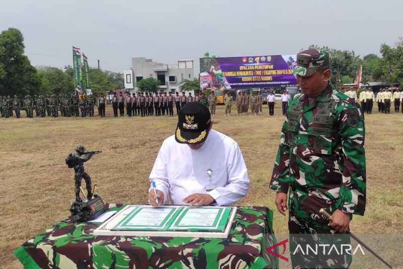 TNI Manunggal Membangun Desa di Kudus Bangun Jembatan dan Jalan Beton 230 Meter