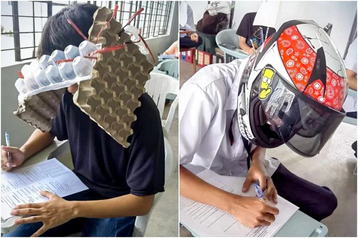 Topi Anti-Nyontek Mahasiswa di Filipina Viral di Medsos