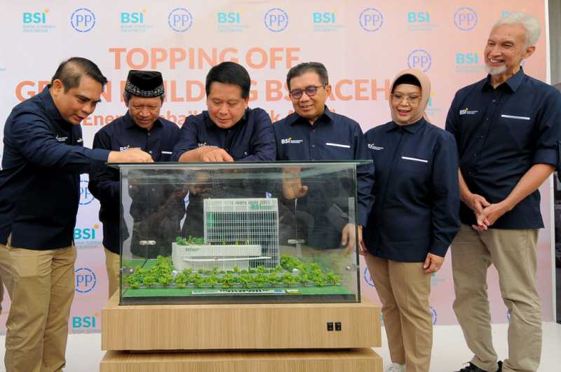 Topping Off Green Building BSI di Aceh Rampung & Akan diresmikan Awal Tahun 2024 2