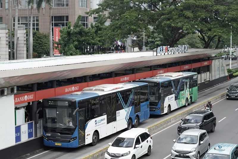 TransJakarta Geser Lokasi Halte Kebon Sirih ke Halte Temporer