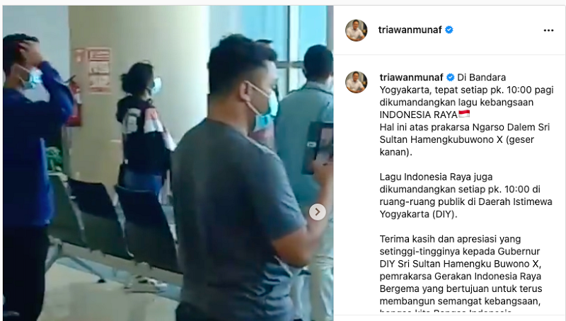 Triawan Munaf Bagikan Video dari Bandara Yogya, Isinya Bikin Haru