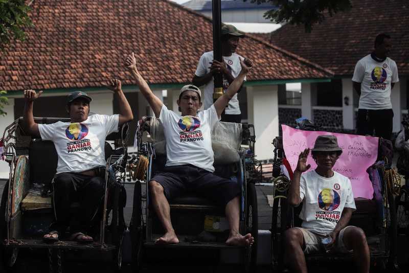 Tukang Becak Dukung Ganjar 3