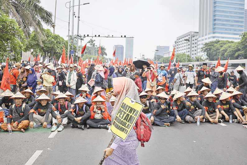 Tuntutan Buruh - Petani di hari Tani Nasional