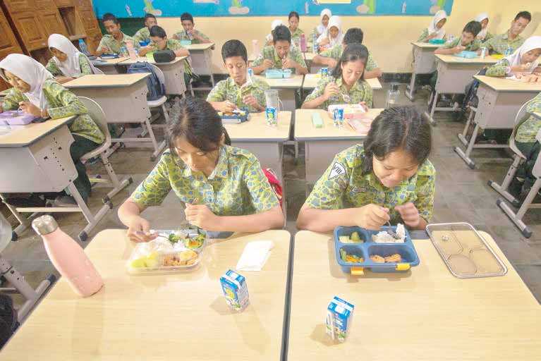 uji coba makan bergizi gratis di Salatiga