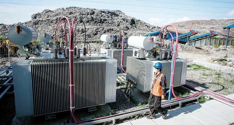 UJI COBA PEMBANGKIT LISTRIK TENAGA SAMPAH