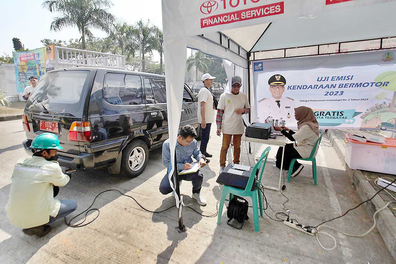 Uji Emisi Kendaraan Dinas Pemkab Bogor