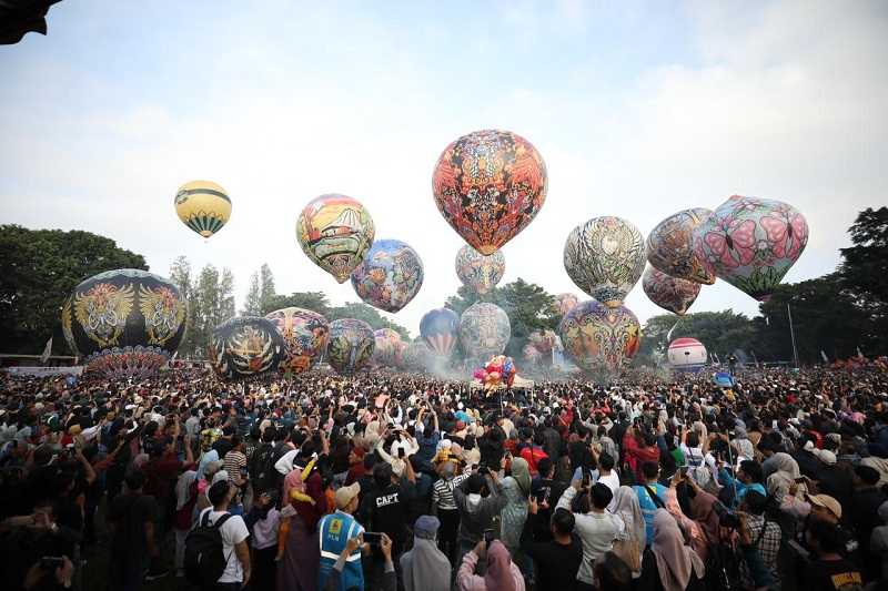 Upayakan Keselamatan Penerbangan, AirNav Dukung Festival Balon Udara