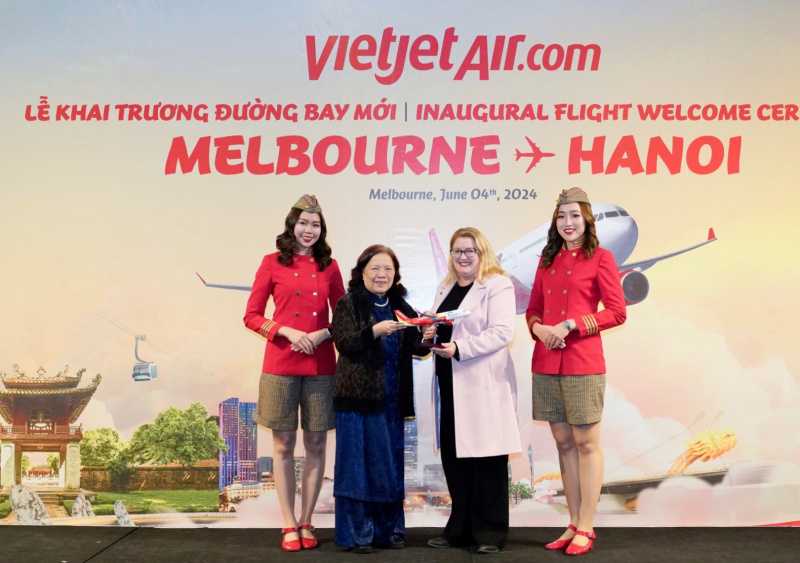 Vietjet luncurkan rute langsung Hanoi ke Melbourne 2